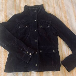 Womens KUT From The Kloth Dark Brown Corduroy Trucker Jacket Sz M